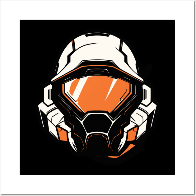 Space Helmet Wall Art by unrefinedgraphics